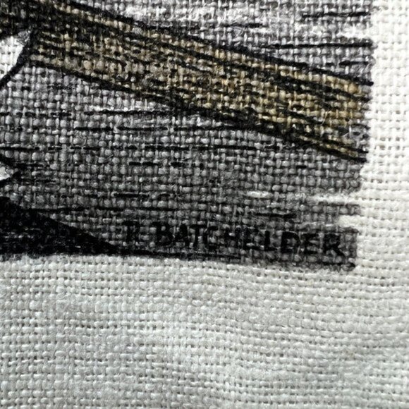 Vintage 60s Kay Dee Linen Kitchen Towel R Batchelder Concord Ralph Waldo Emerson - Picture 4 of 4